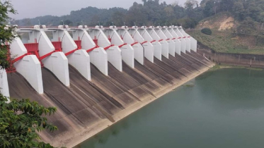৭ দিন পর বন্ধ কাপ্তাই বাঁধের ১৬ জলকপাট