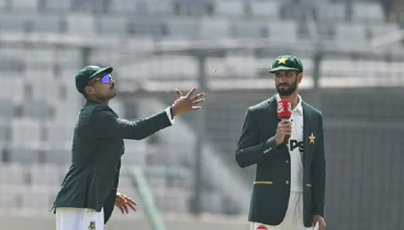 ৩৮৬ রানেই থামল পাকিস্তান, প্রথম ইনিংসে এগিয়ে বাংলাদেশ