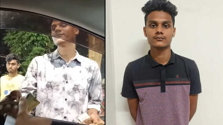 ধানমন্ডিতে গাড়ি থেকে চাঁদা আদায়, ভাইরাল ভিডিওর সেই যুবক আটক ধানমন্ডিতে গাড়ি থেকে চাঁদা আদায়, ভাইরাল ভিডিওর সেই যুবক আটক