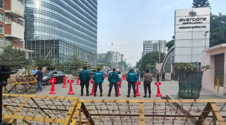 এভারকেয়ার হাসপাতালে খালেদা জিয়ার জন্য নিরাপত্তা জোরদার