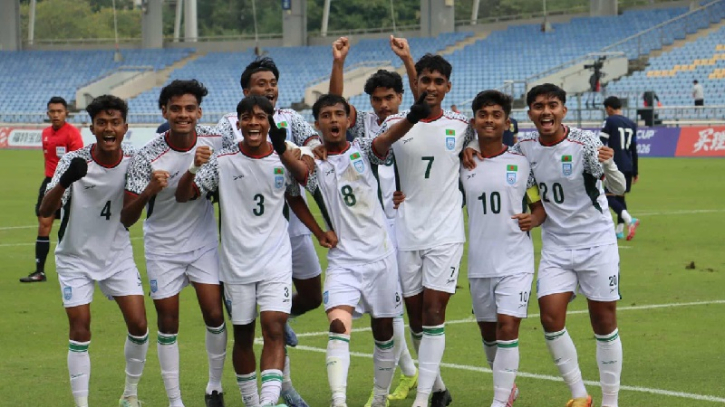 ব্রুনেইকে ৮–০ গোলে উড়িয়ে দিল বাংলাদেশ অনূর্ধ্ব–১৭ দল